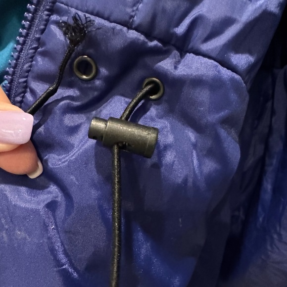 Columbia Vintage 90s Purple Black Ski Jacket Women’s S Teal Trim - Picture 13 of 17